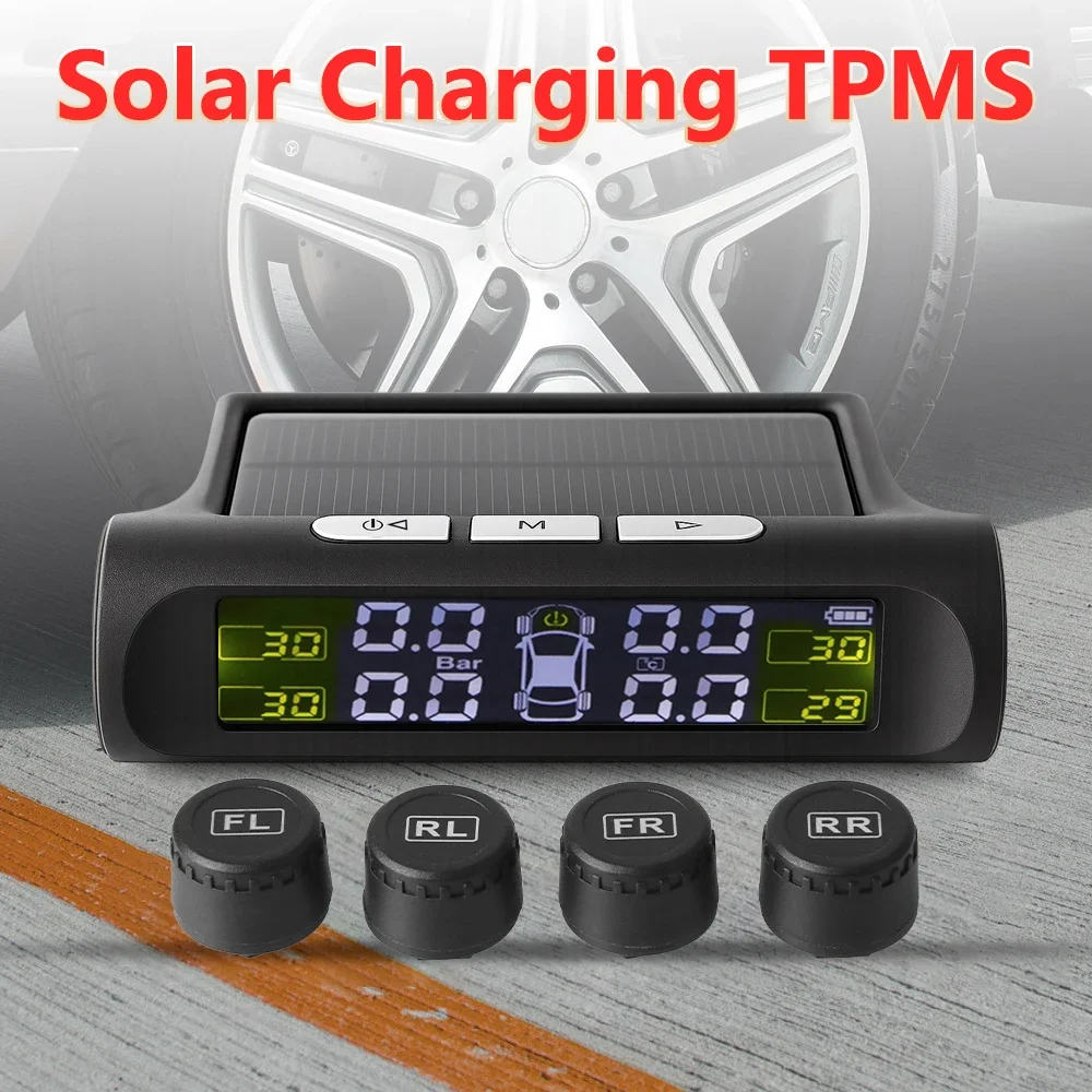 Digital LCD Display Universal Smart Car TPMS Tyre Pressure Monitoring System Auto 2026 Security Alarm Solar Charging
Digital LCD Display Universal Smart Car TPMS Tyre Pressure Monitoring System Auto 2026 Security Alarm Solar Charging