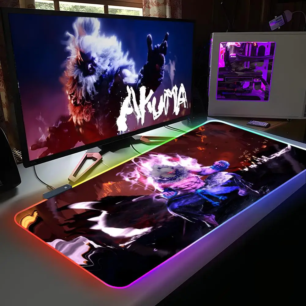 Коврик для мыши Street Fighter Akuma RGB, резиновый компьютерный ноутбук, официальная игра, цветной киберспортивный эстетический красивый модный роскошный коврик
Коврик для мыши Street Fighter Akuma RGB, резиновый компьютерный ноутбук, официальная игра, цветной киберспортивный эстетический красивый модный роскошный коврик