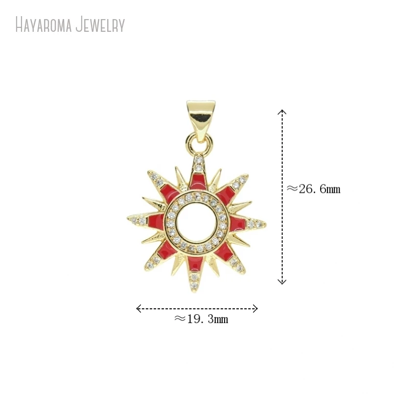 5Pcs Metal Cubic Zirconia Wholesale Jewelry Star Sun Copper Invisible Setting Enamel Gold Color Pendant
5Pcs Metal Cubic Zirconia Wholesale Jewelry Star Sun Copper Invisible Setting Enamel Gold Color Pendant