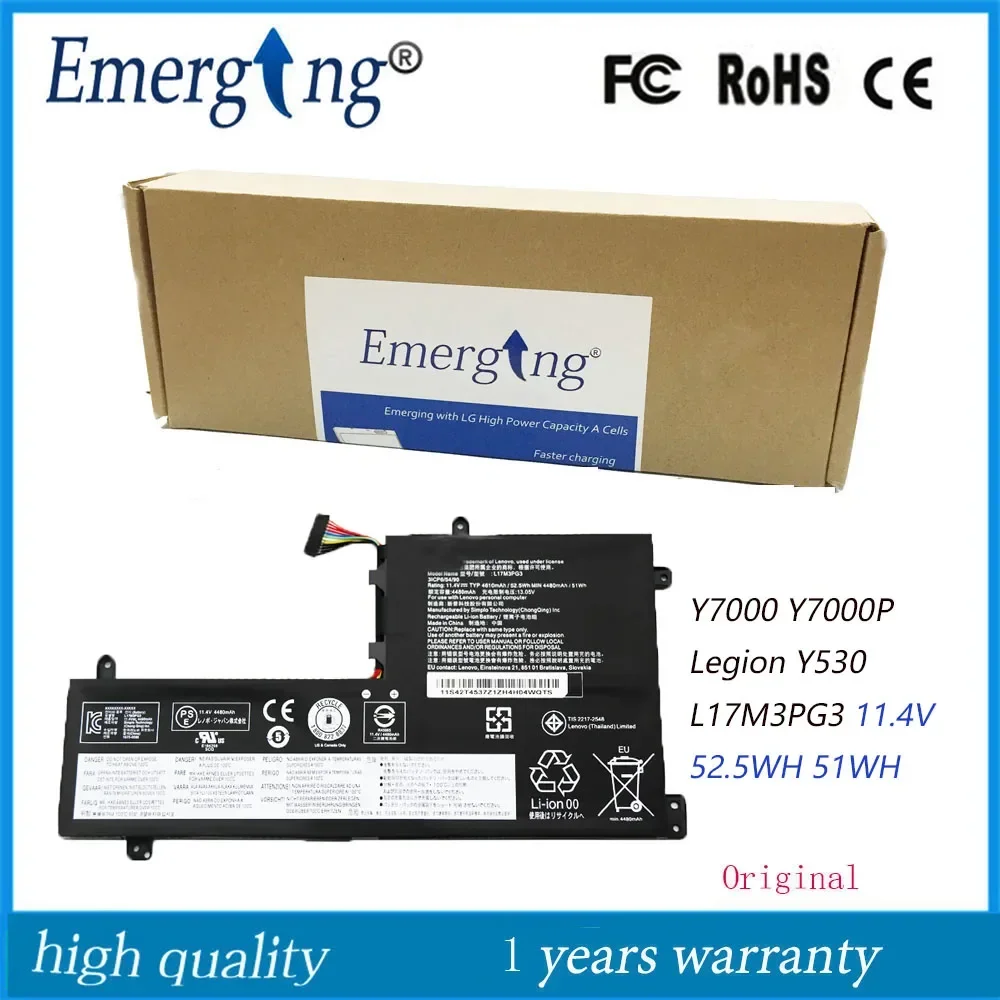 Новый аккумулятор L17M3PG3 для Lenovo Y7000 Y7000P Legion Y530 Y530-15ICH L17L3PG1 L17C3PG1 L17M3PG2
Новый аккумулятор L17M3PG3 для Lenovo Y7000 Y7000P Legion Y530 Y530-15ICH L17L3PG1 L17C3PG1 L17M3PG2