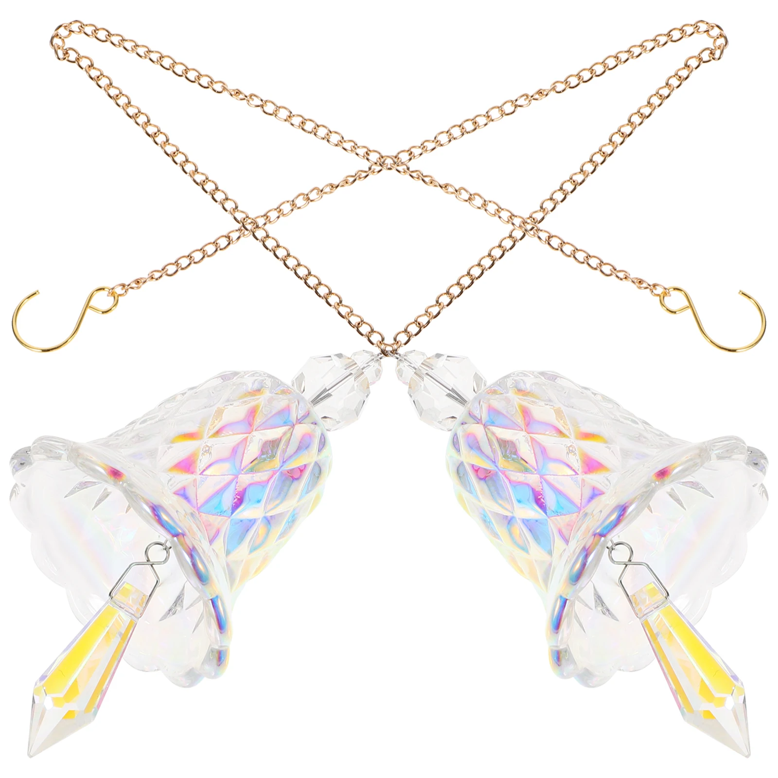 2Pcs Crystal Rainbow Sun Catcher Hanging Decor - Shiny Glass Wind Chime for Window Garden Outdoor Christmas Birthday Easter
2Pcs Crystal Rainbow Sun Catcher Hanging Decor - Shiny Glass Wind Chime for Window Garden Outdoor Christmas Birthday Easter