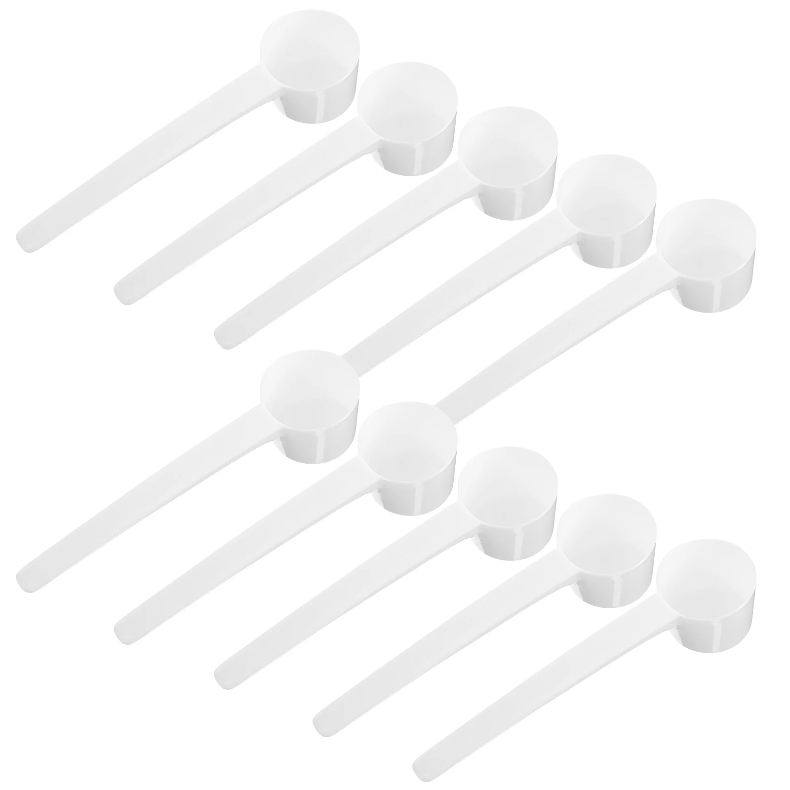 10 Pcs Measuring Plastic Long Handle Scoop for Formula Milk Coffee Teaching Equipment Kitchen Accessories
10 Pcs Measuring Plastic Long Handle Scoop for Formula Milk Coffee Teaching Equipment Kitchen Accessories