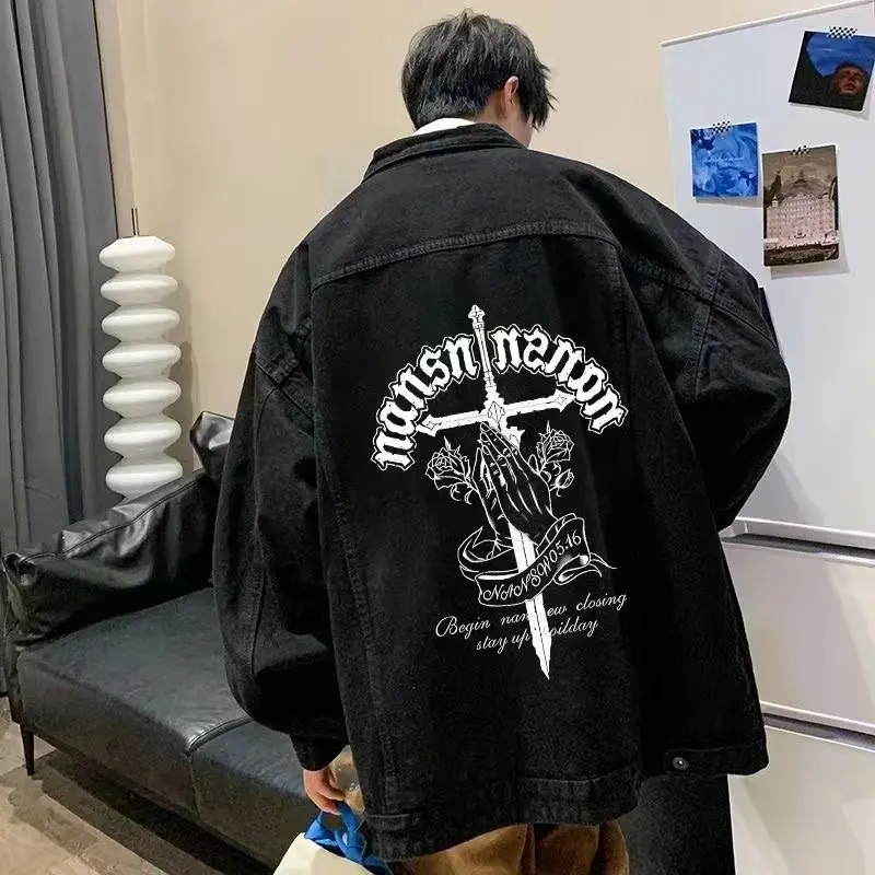 Осенняя джинсовая куртка с капюшоном большого размера 250, мужская рабочая одежда, верхняя одежда, повседневная одежда для пар в американском стиле ретро
Осенняя джинсовая куртка с капюшоном большого размера 250, мужская рабочая одежда, верхняя одежда, повседневная одежда для пар в американском стиле ретро