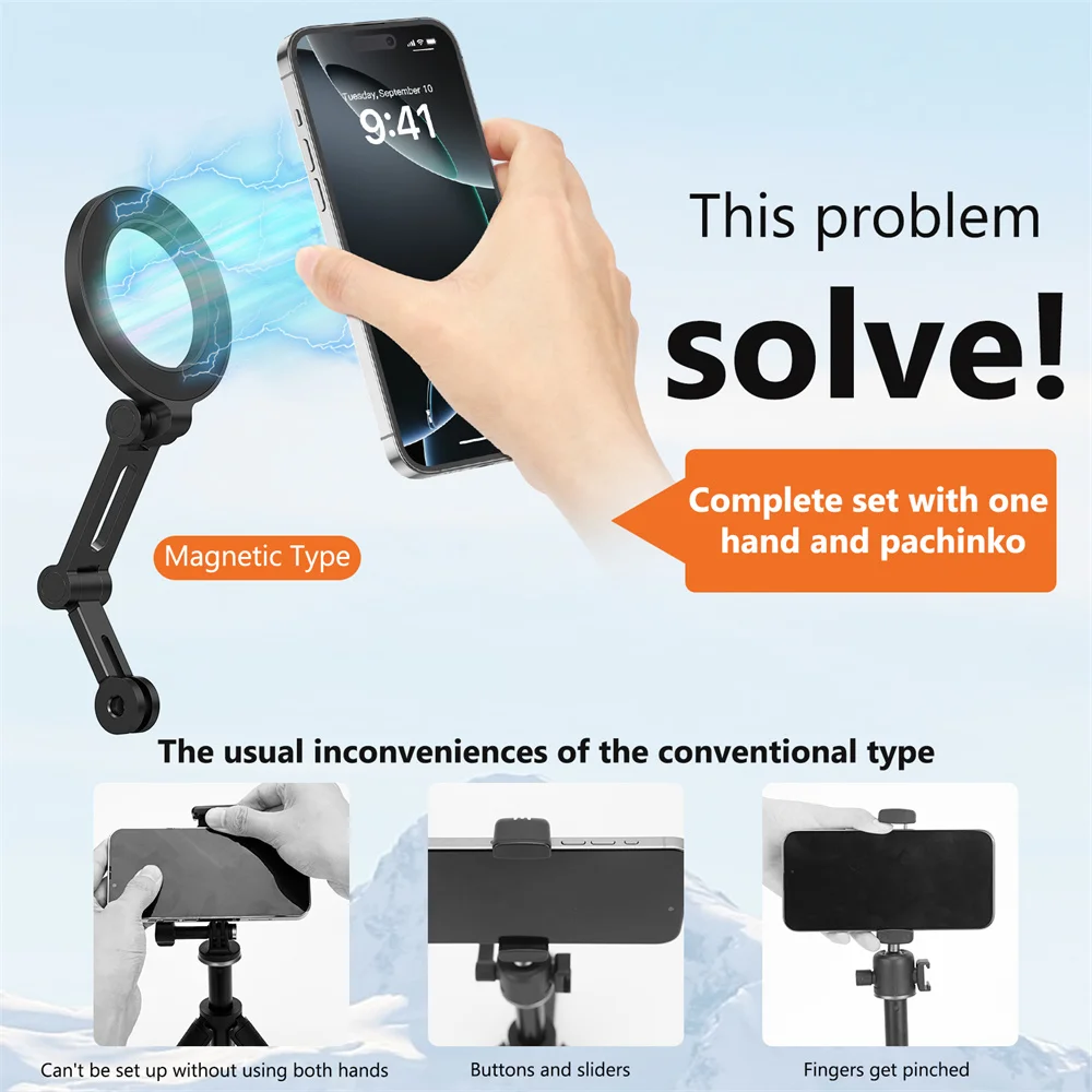 VRIG MG-27 Magnetic Phone Holder W GoPro Interface POV Holder For Iphone 16 Android Magsafe Riding Fixed Neck Stand Tripod
VRIG MG-27 Magnetic Phone Holder W GoPro Interface POV Holder For Iphone 16 Android Magsafe Riding Fixed Neck Stand Tripod