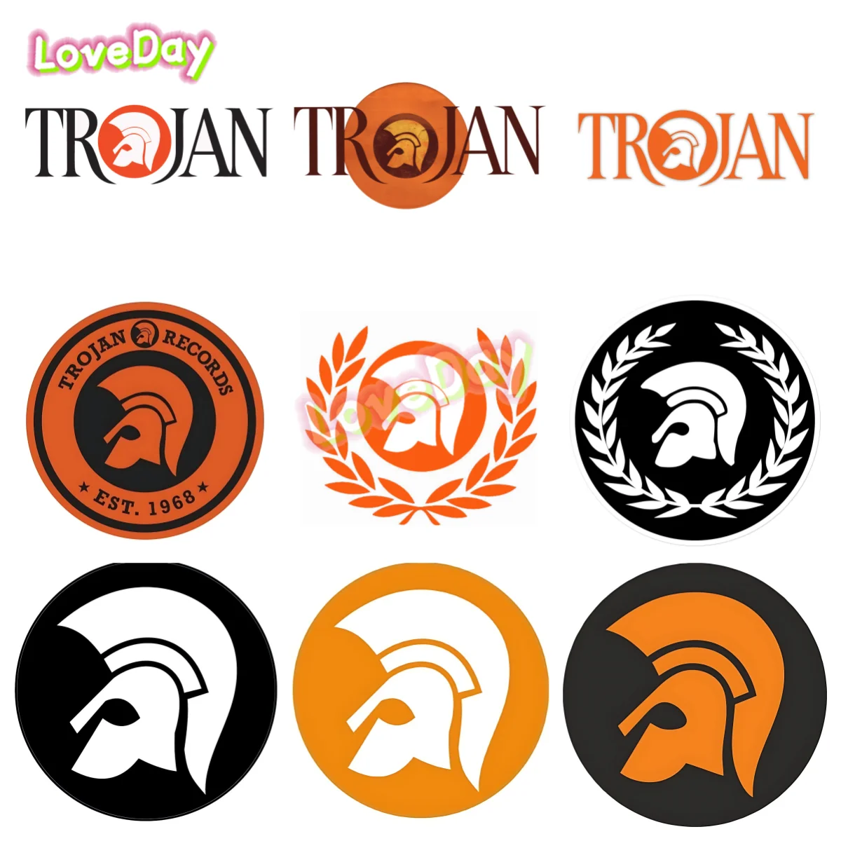 Trojan Records Logo Sticker Decals PAIR Mod Ska Motown Scooter Ska Reggae Vinyl Motorcycle Decorative Stickers
Trojan Records Logo Sticker Decals PAIR Mod Ska Motown Scooter Ska Reggae Vinyl Motorcycle Decorative Stickers
