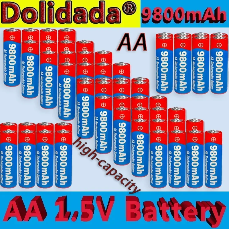 2025 New AA Rechargeable Battery 9800mah 1.5V New Alkaline Rechargeable Batery for Led Light Toy Mp3 high-capacity
2025 New AA Rechargeable Battery 9800mah 1.5V New Alkaline Rechargeable Batery for Led Light Toy Mp3 high-capacity