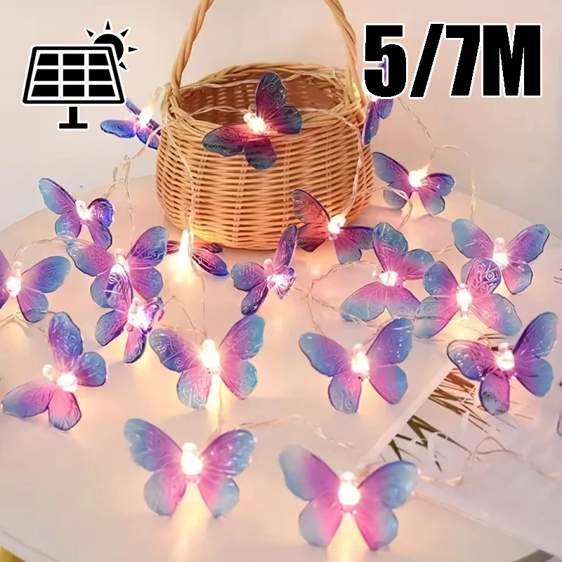 Butterfly-Shaped Solar String Lights LED Fairy Lights for Indoor Outdoor Garden Patio Decor Perfect Courtyard Camping Atmosphere
Butterfly-Shaped Solar String Lights LED Fairy Lights for Indoor Outdoor Garden Patio Decor Perfect Courtyard Camping Atmosphere