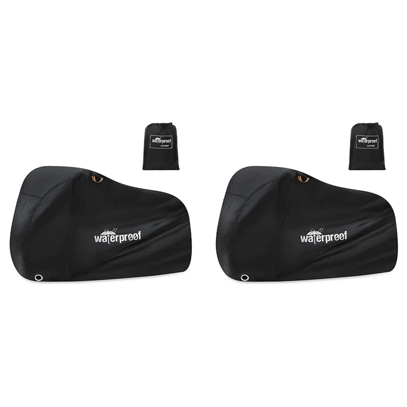 2X Bike Cover For 1 Or 2 Bikes, 210T Waterproof Bicycle Storage Protector Rain Sun UV Dust Wind Proof Bicycle Cover
2X Bike Cover For 1 Or 2 Bikes, 210T Waterproof Bicycle Storage Protector Rain Sun UV Dust Wind Proof Bicycle Cover