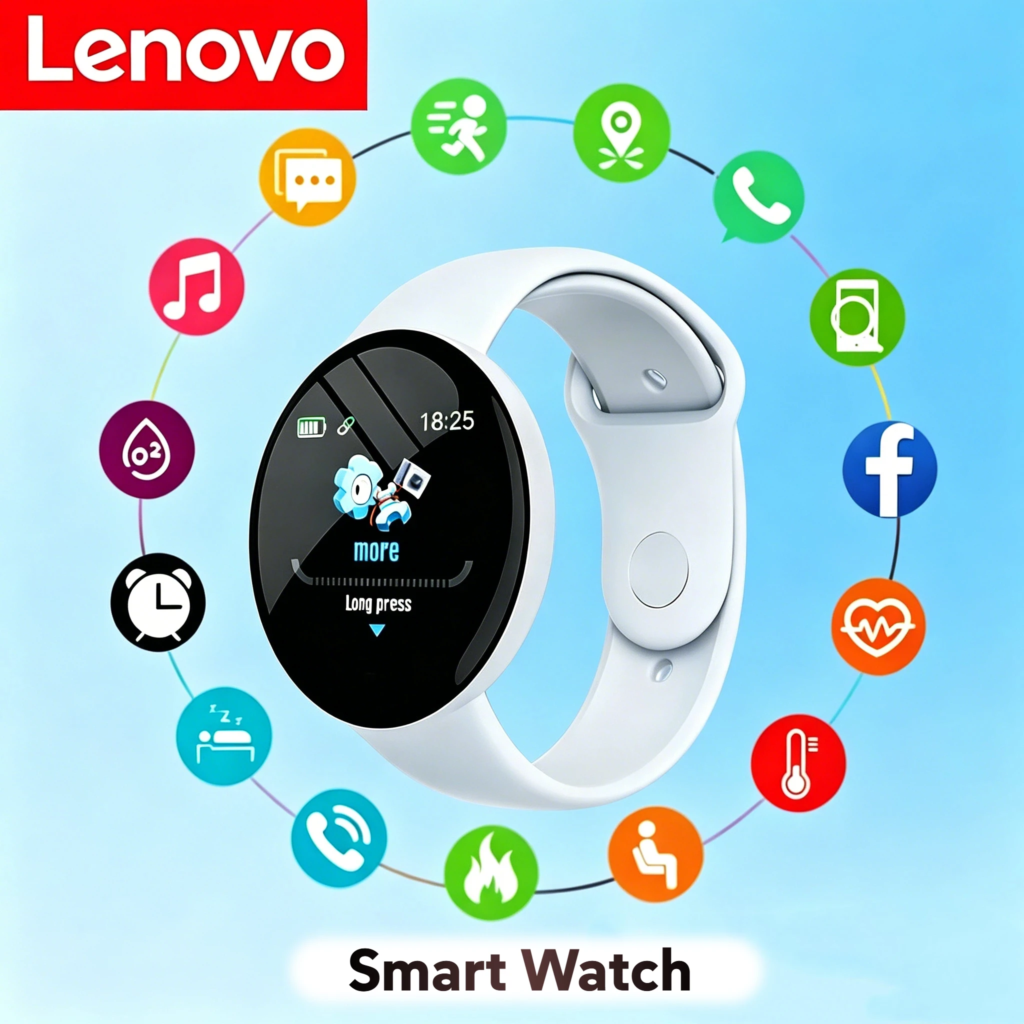 Смарт-часы Lenovo, многофункциональные часы с Bluetooth, шагомер для тренировок, мониторинг сна, мониторинг сердечного ритма, для мужчин и женщин, спортивные умные часы на запястье
Смарт-часы Lenovo, многофункциональные часы с Bluetooth, шагомер для тренировок, мониторинг сна, мониторинг сердечного ритма, для мужчин и женщин, спортивные умные часы на запястье