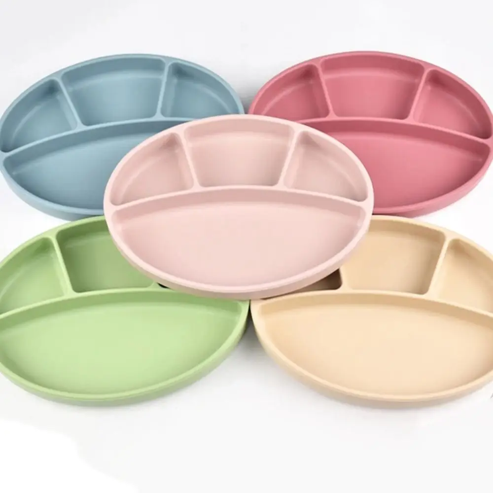 Нескользящая силиконовая разделенная тарелка, посуда без BPA, обеденная тарелка на присоске, прочная и легкая тарелка для еды для малышей
Нескользящая силиконовая разделенная тарелка, посуда без BPA, обеденная тарелка на присоске, прочная и легкая тарелка для еды для малышей