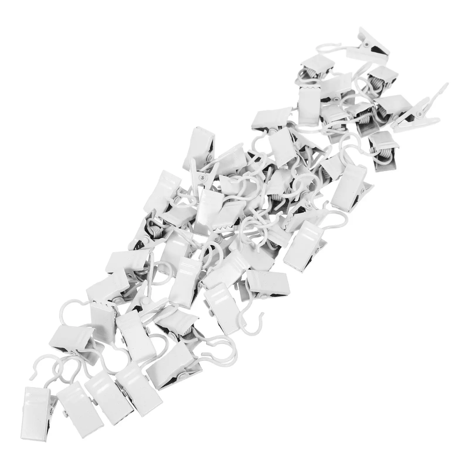 50Pcs Metal Curtain Clips Hanging Hooks Sturdy Moisture Resistant for Curtains Drapes Shower Curtain Holder Bathroom Kitchen
50Pcs Metal Curtain Clips Hanging Hooks Sturdy Moisture Resistant for Curtains Drapes Shower Curtain Holder Bathroom Kitchen