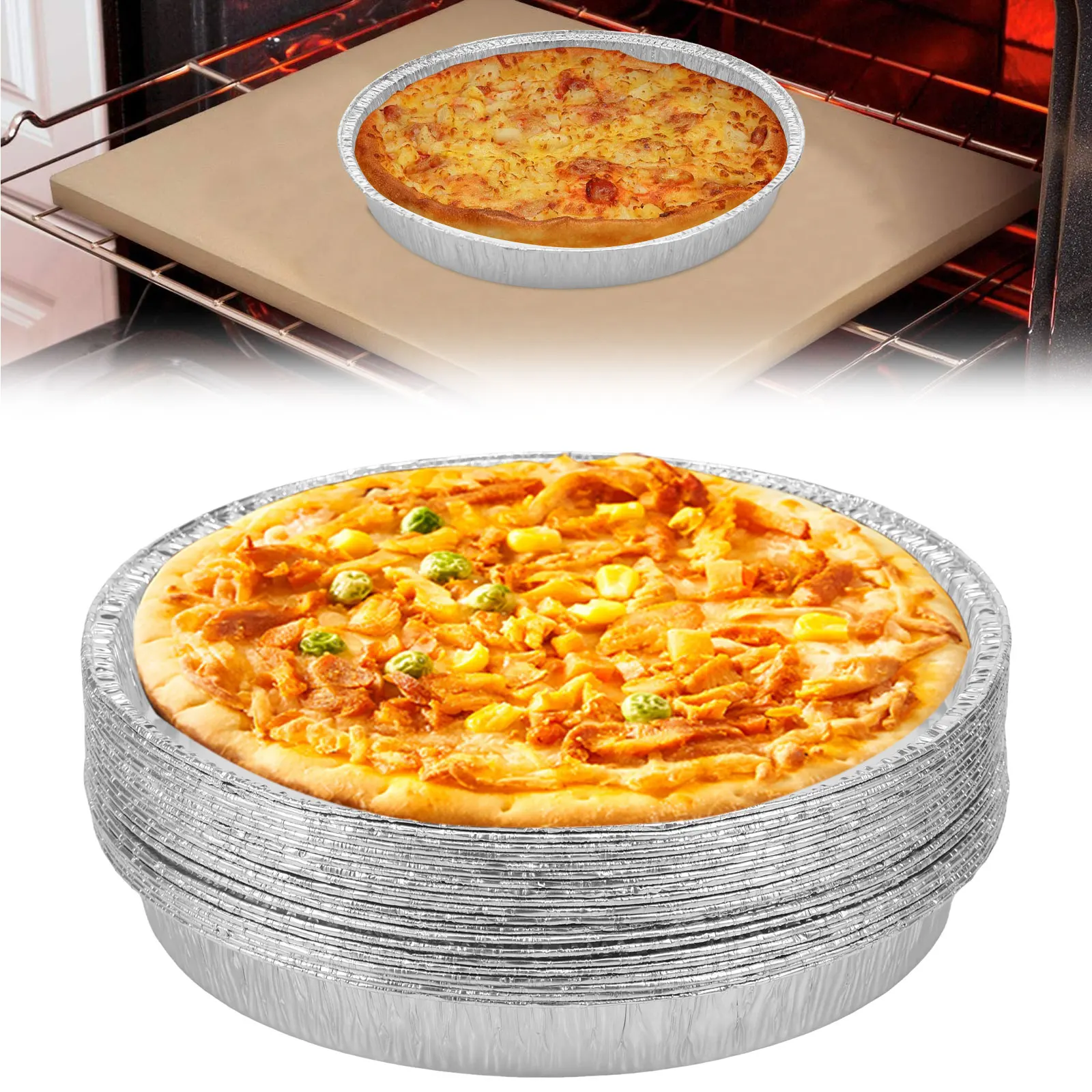 20 Pcs Round Aluminum Foil Pizza Pan with Holes 10/12inch Non stick Pizza Baking Screen for Oven Restaurant Grill Baking Tray
20 Pcs Round Aluminum Foil Pizza Pan with Holes 10/12inch Non stick Pizza Baking Screen for Oven Restaurant Grill Baking Tray