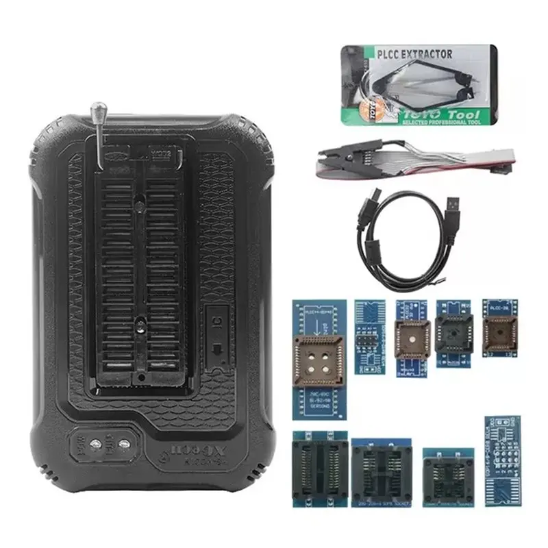 For Xgecu T48 TL866II-3G USB Universal Programmer Kit With 17386+ IC SPI Flash NAND EEPROM MCU PIC AVR 10 Adapters
For Xgecu T48 TL866II-3G USB Universal Programmer Kit With 17386+ IC SPI Flash NAND EEPROM MCU PIC AVR 10 Adapters