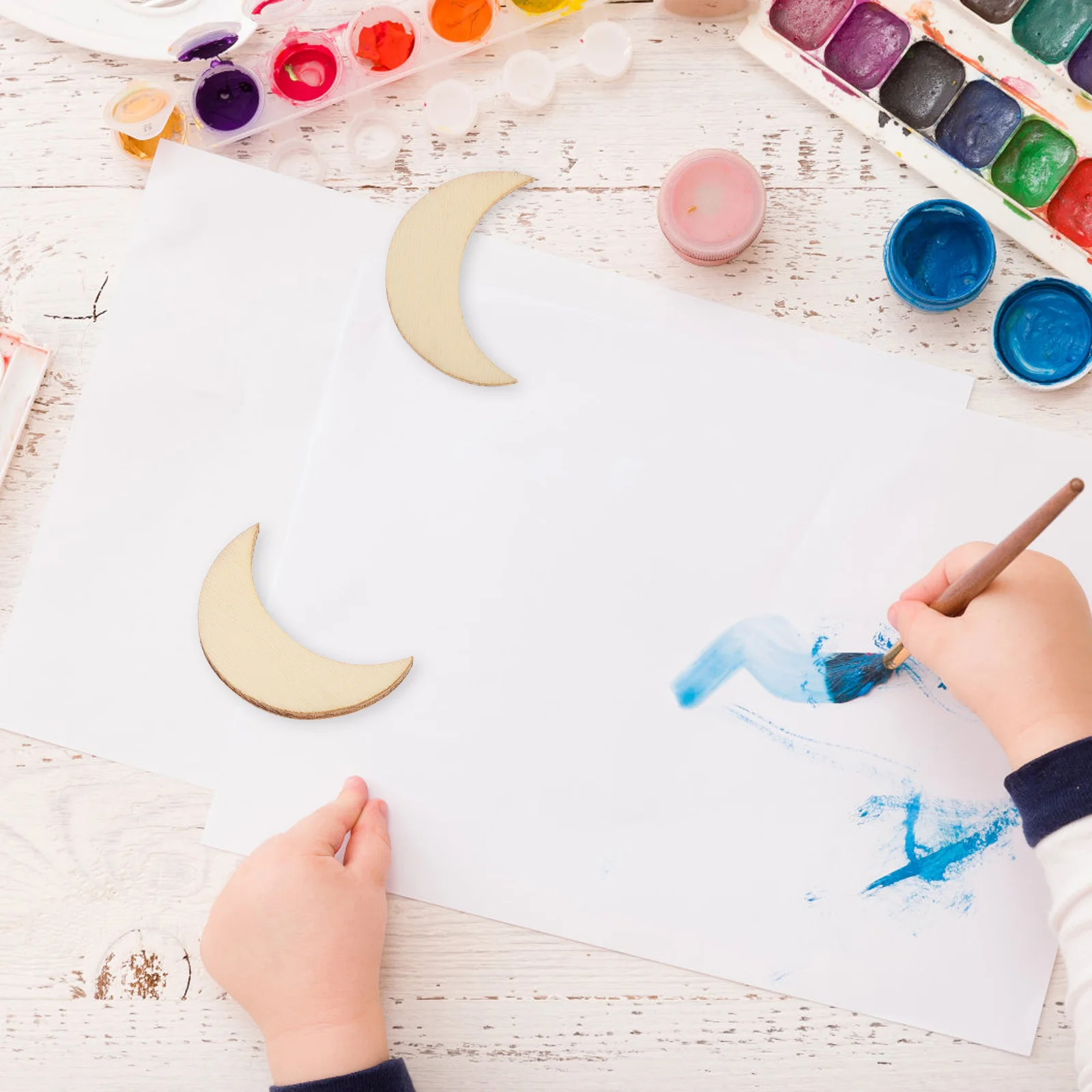 20pcs Wooden Moon Slices Unfinished Diy Craft Chips For Christmas Tree Decor Hanging Ornament Blank Wooden Material Handicraft
20pcs Wooden Moon Slices Unfinished Diy Craft Chips For Christmas Tree Decor Hanging Ornament Blank Wooden Material Handicraft