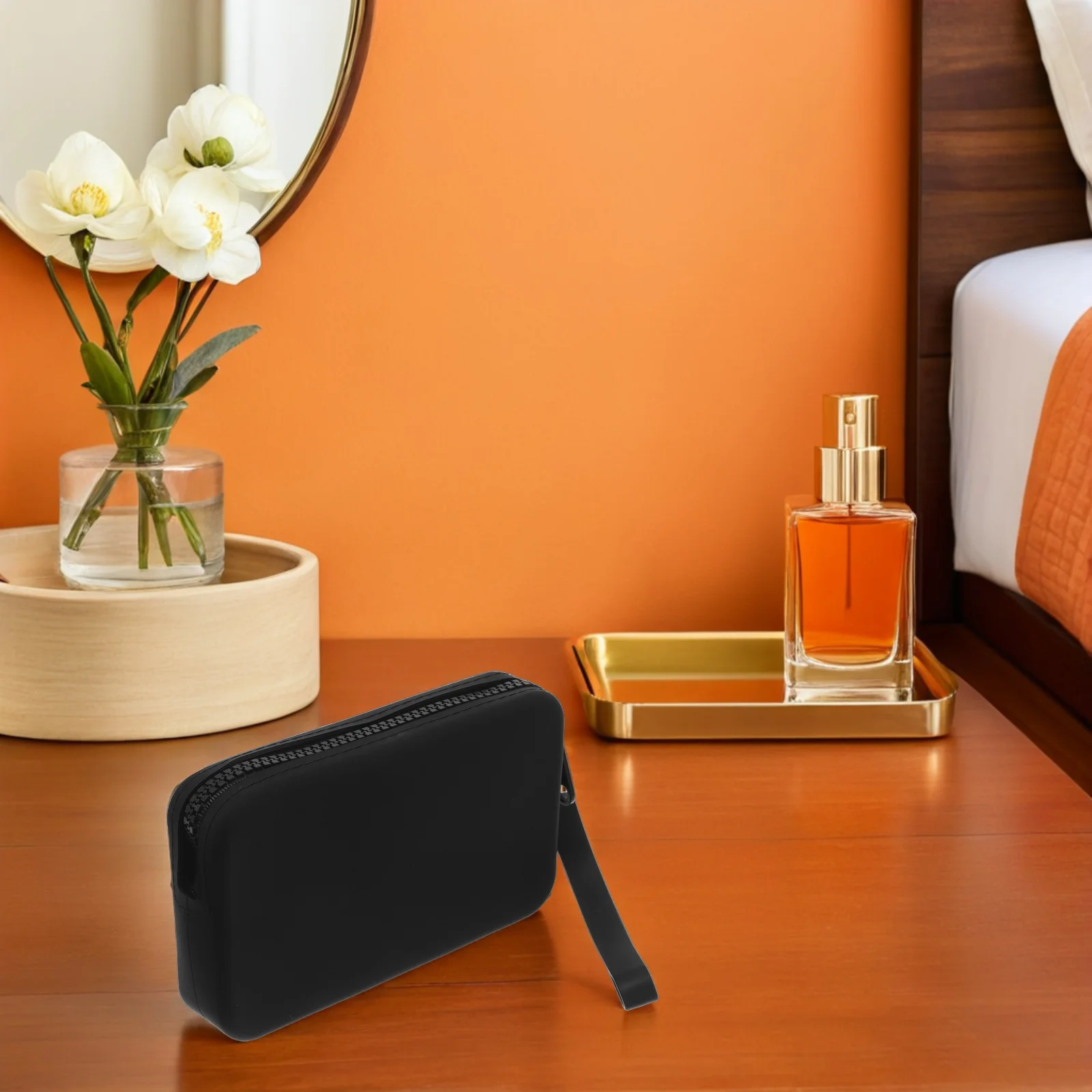 Waterproof Makeup Bag Silicone Mini Toiletry Pouch Black Space Efficient Square Shape Easy Clean Beauty Storage Case for Travel
Waterproof Makeup Bag Silicone Mini Toiletry Pouch Black Space Efficient Square Shape Easy Clean Beauty Storage Case for Travel