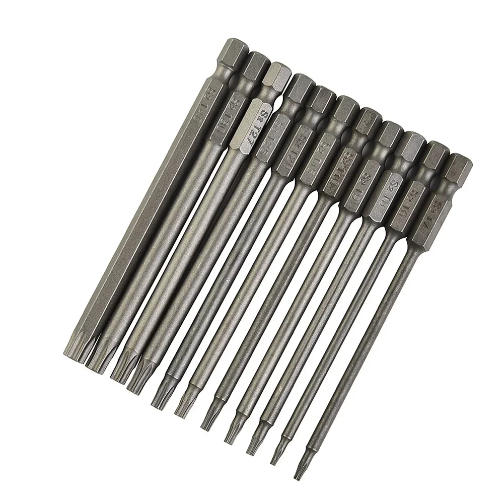 Torx Screwdriver Bit Long lasting Alloy Steel Torx Screwdriver Bit Set Hex Security Magnetic Head 11pcs Extra Long
Torx Screwdriver Bit Long lasting Alloy Steel Torx Screwdriver Bit Set Hex Security Magnetic Head 11pcs Extra Long