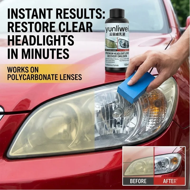 Car Headlight Restoration and Polishing Kit Headlight Scratch Removal and Restoration Cleaning Paste Oxidation Removal Yunliwei
Car Headlight Restoration and Polishing Kit Headlight Scratch Removal and Restoration Cleaning Paste Oxidation Removal Yunliwei