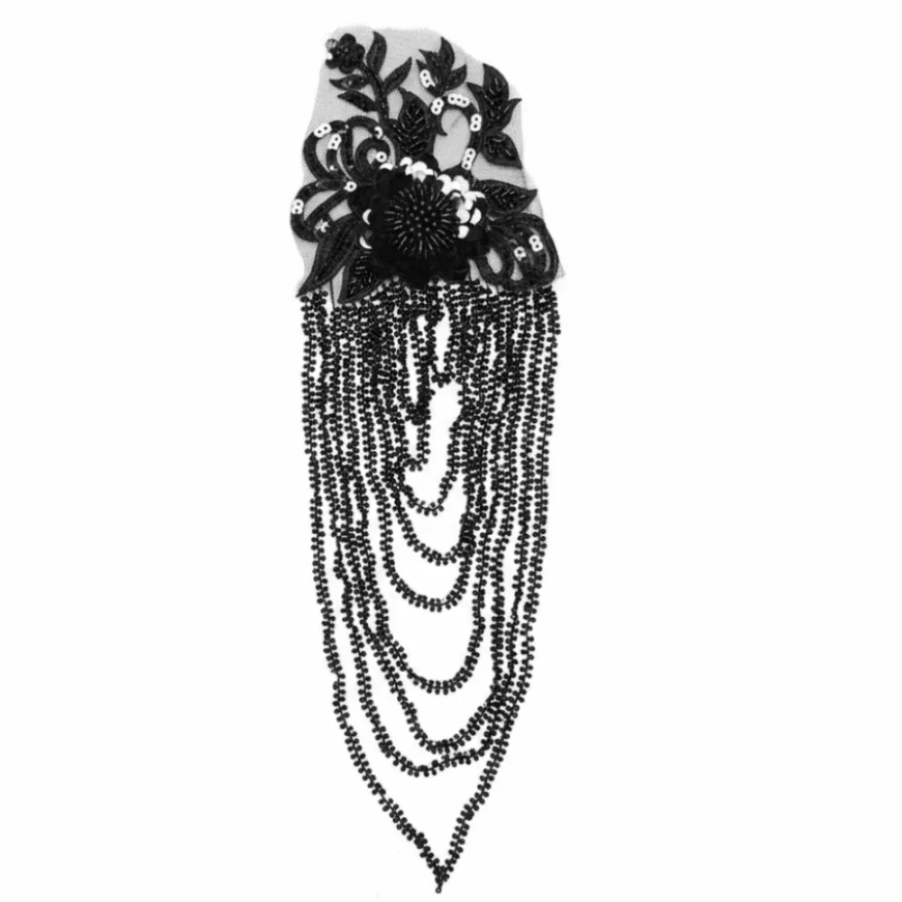Heavy Industry Bead Tassel Shoulder Dress Long Tassel Bead Embroidery Chain Shoulder Badge Heavy Industry Style Fabric Patches
Heavy Industry Bead Tassel Shoulder Dress Long Tassel Bead Embroidery Chain Shoulder Badge Heavy Industry Style Fabric Patches