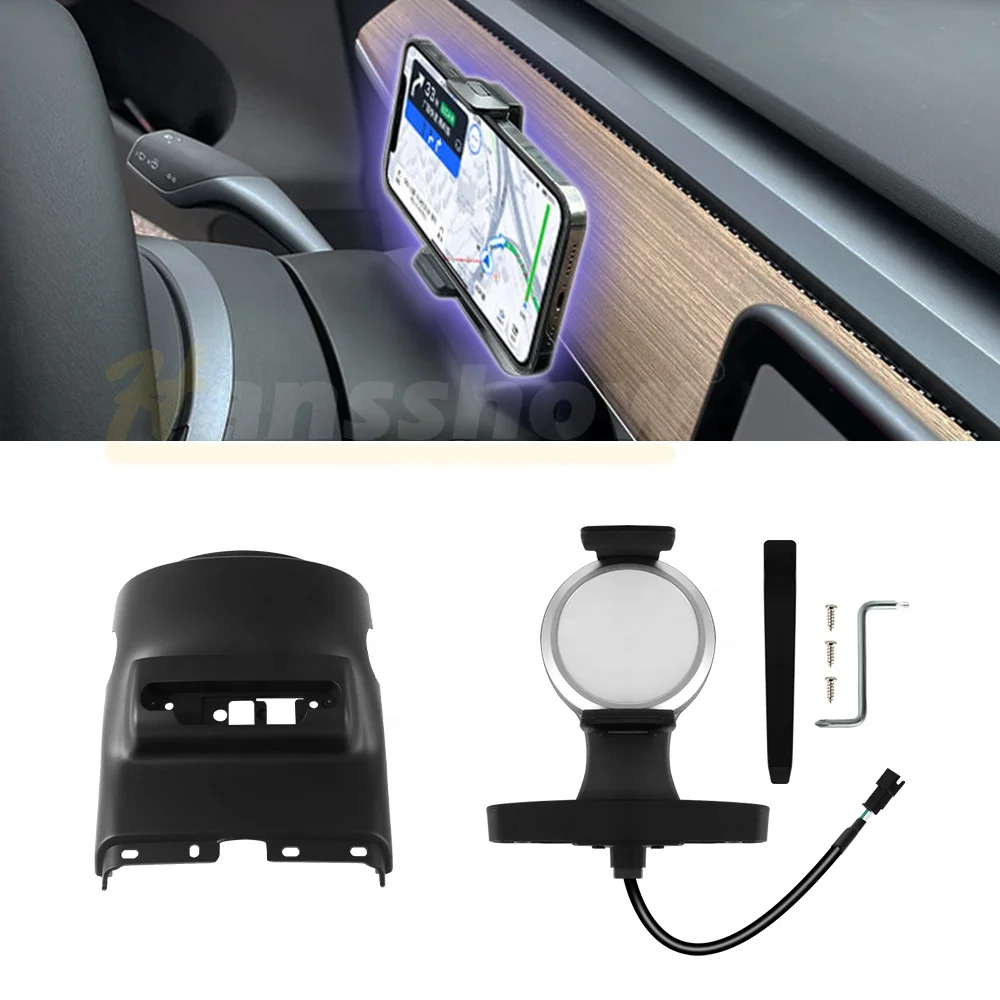 Car Smart Wireless Charging Mobile Iphone Holder Wireless Phone Charger For Ta Model 3 Y Steering Wheel Phone Mount 2017-2022
Car Smart Wireless Charging Mobile Iphone Holder Wireless Phone Charger For Ta Model 3 Y Steering Wheel Phone Mount 2017-2022