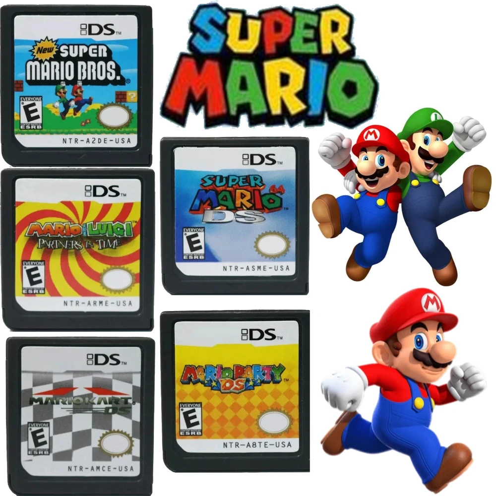 USA Super Mario Series DS Games Cartridge Super Mario Bros Video Game Console Card Mario Kart Mario Party for NDSL 2DS 3DS
USA Super Mario Series DS Games Cartridge Super Mario Bros Video Game Console Card Mario Kart Mario Party for NDSL 2DS 3DS