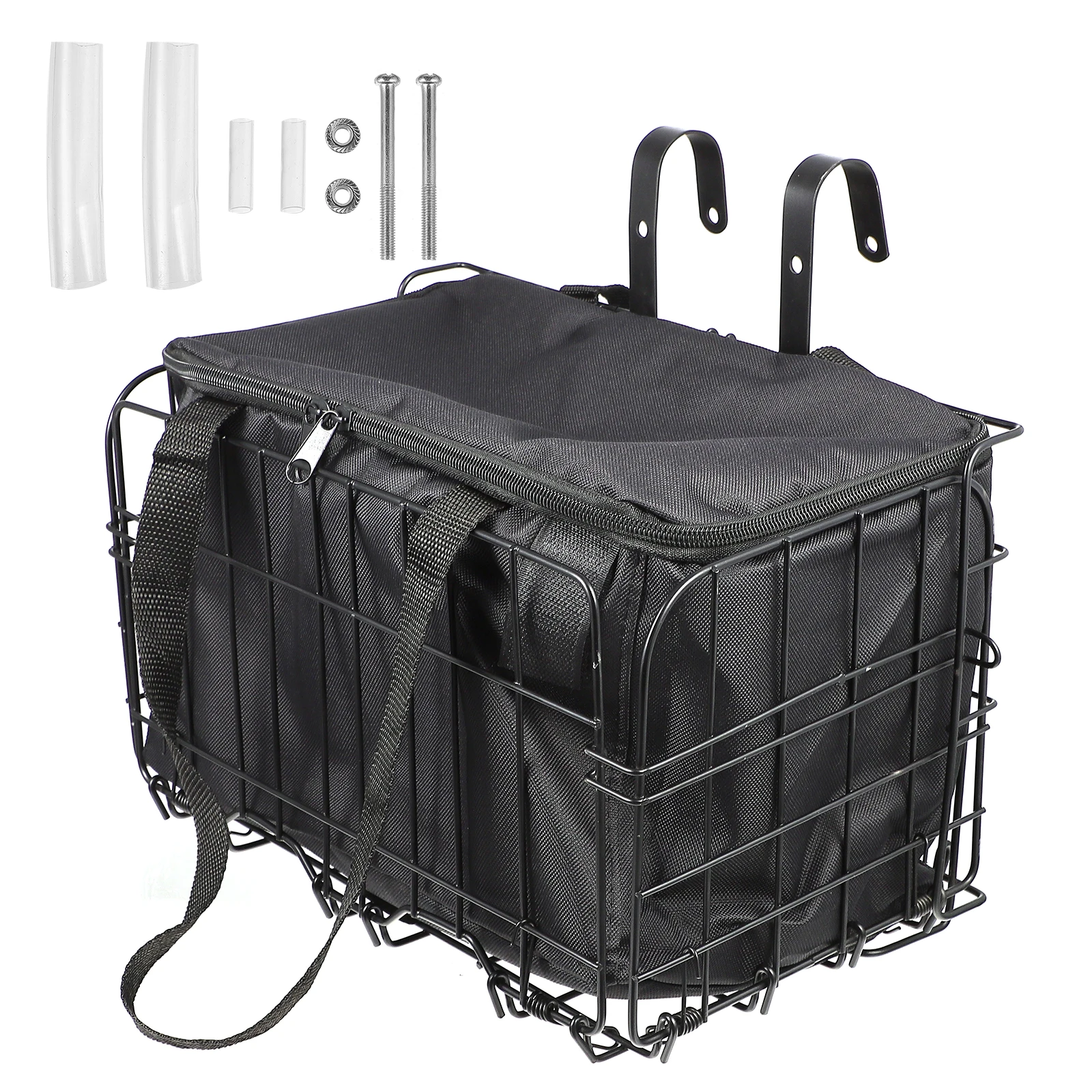 2Pcs Bike Basket Durable Iron Canvas Bag Detachable Folding Hanging Storage Fits Cruisers Road Bikes Stable Safe
2Pcs Bike Basket Durable Iron Canvas Bag Detachable Folding Hanging Storage Fits Cruisers Road Bikes Stable Safe