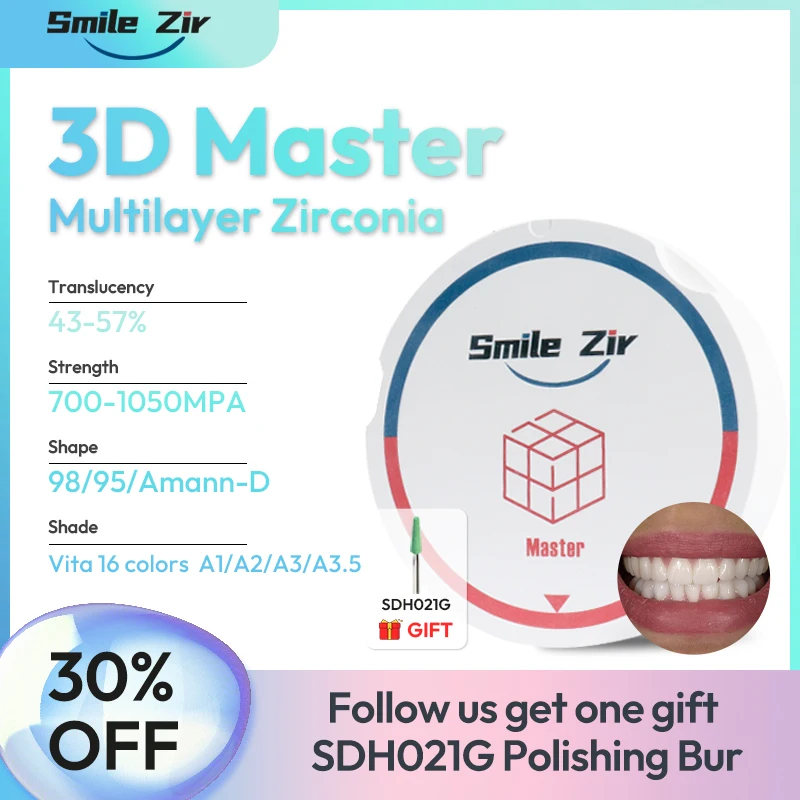 98/95/Amann-D Shape Стоматологическая лаборатория 3D Многослойный циркониевый диск Зубной протез Имплантат Корона Цирконий Vita16 A1 Цвет CADCAM Циркониевые блоки
98/95/Amann-D Shape Стоматологическая лаборатория 3D Многослойный циркониевый диск Зубной протез Имплантат Корона Цирконий Vita16 A1 Цвет CADCAM Циркониевые блоки