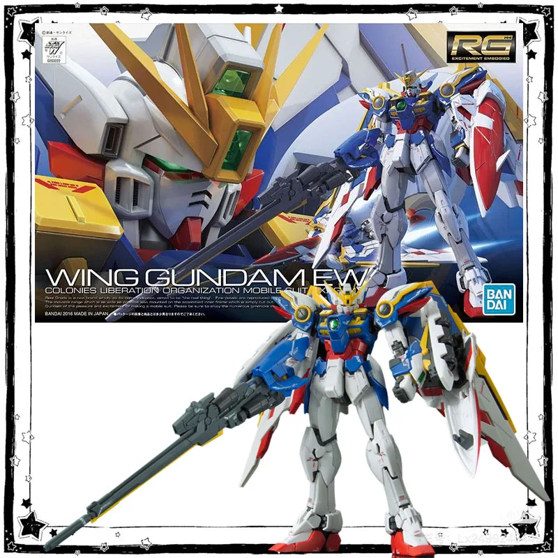 In Stock Bandai Gundam Model Kit Anime Figure RG 1/144 Wing Gundam EW Anime Action Figure Collection Assembly Model Toys Gifts
In Stock Bandai Gundam Model Kit Anime Figure RG 1/144 Wing Gundam EW Anime Action Figure Collection Assembly Model Toys Gifts