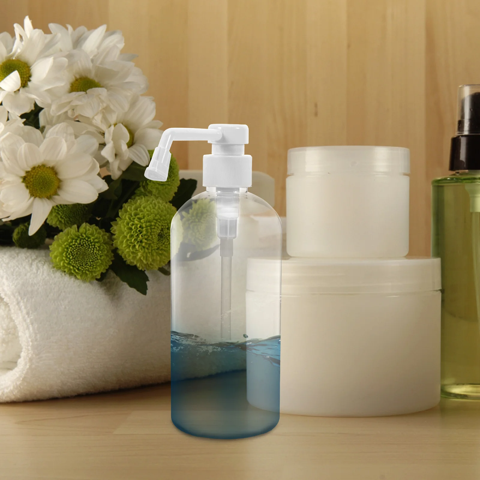 2Pcs 500ml Transparent Round Shoulder Bottles White Pump Head Lotion Shampoo Body Wash Refillable Plastic Large Capacity
2Pcs 500ml Transparent Round Shoulder Bottles White Pump Head Lotion Shampoo Body Wash Refillable Plastic Large Capacity