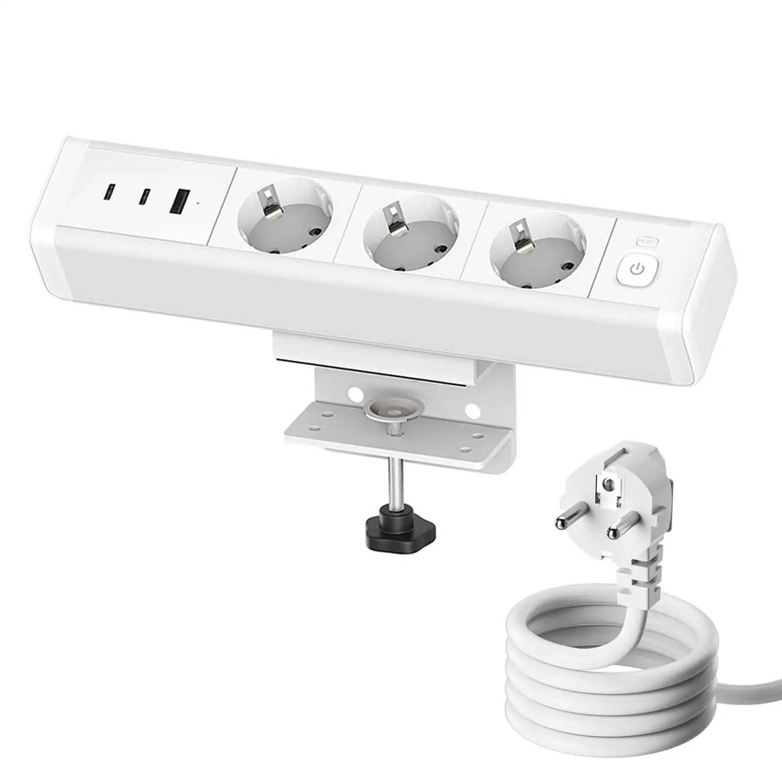 Настольный зажимной блок питания с USB-портами, белый, высокопроизводительный, для спальни, гостиной, дома, кабинета, отеля
Настольный зажимной блок питания с USB-портами, белый, высокопроизводительный, для спальни, гостиной, дома, кабинета, отеля