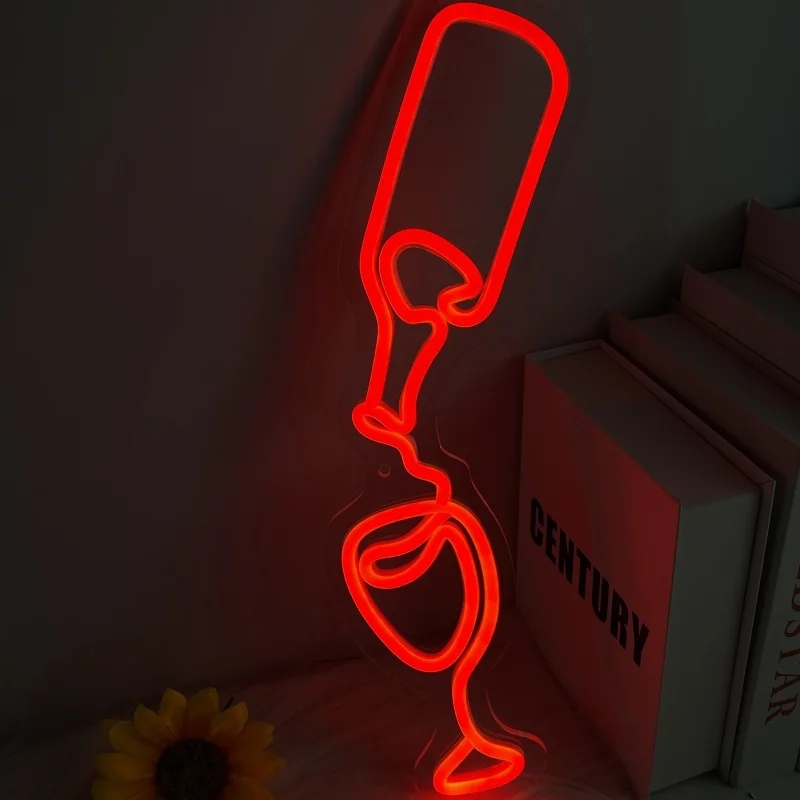 Pour red wine neon, suitable for restaurants, bars, kitchens, etc., USB powered, dimmable switch
Pour red wine neon, suitable for restaurants, bars, kitchens, etc., USB powered, dimmable switch