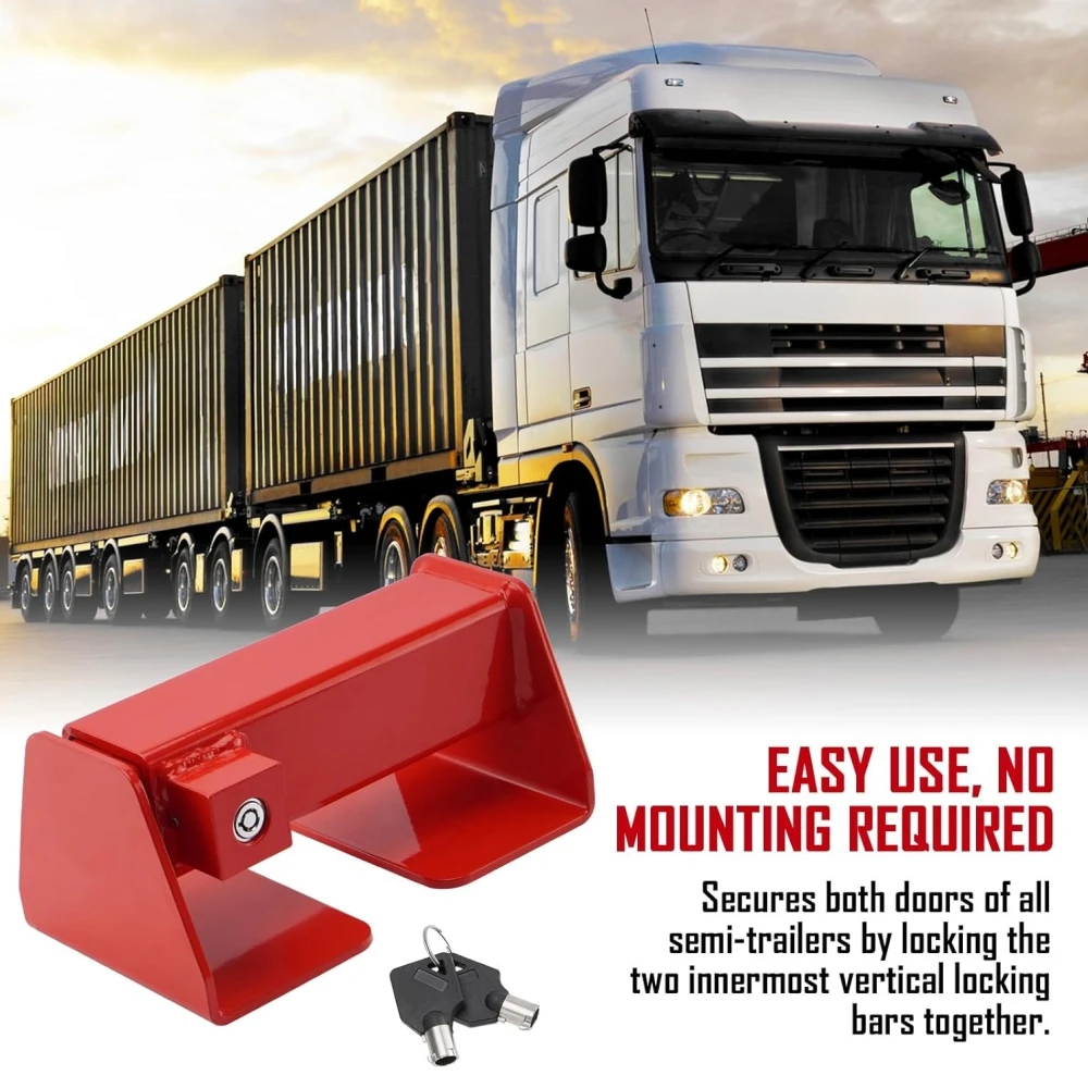 POVTOR Cargo Door Lock Shipping Container Lock Heavy Duty with 2 Keys for Semi Trailer Trucks Containers Heavy Equipment
POVTOR Cargo Door Lock Shipping Container Lock Heavy Duty with 2 Keys for Semi Trailer Trucks Containers Heavy Equipment