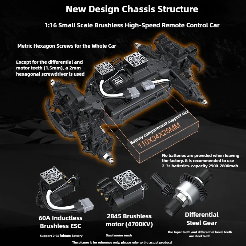 UdiRC 1610S 1/16 4WD Brushless RC Off-road - Big Tires Climbing, 2.4G Wireless Remote
UdiRC 1610S 1/16 4WD Brushless RC Off-road - Big Tires Climbing, 2.4G Wireless Remote
