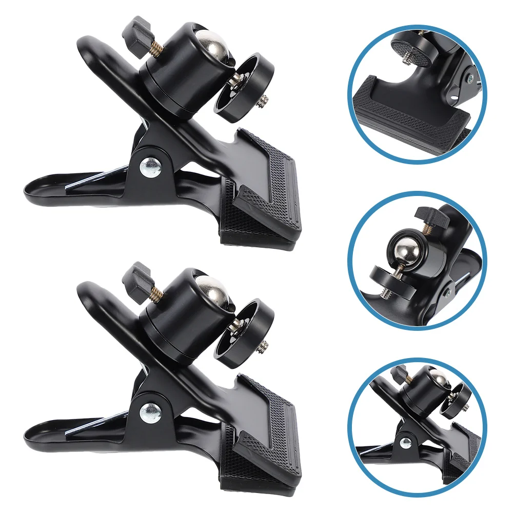 2Pcs Backdrop Clips Clamps for Camera Flash Mount Heavy Duty Tripod Stand Ball Head Swivel Angle Adjustable Support Rig
2Pcs Backdrop Clips Clamps for Camera Flash Mount Heavy Duty Tripod Stand Ball Head Swivel Angle Adjustable Support Rig