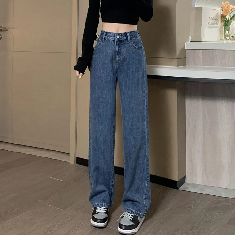 Tall Women's Loose Straight Leg Jeans High Waist Wide Leg Pants Slimming Effect Spring Autumn Denim Skinnier Short plus Size
Tall Women's Loose Straight Leg Jeans High Waist Wide Leg Pants Slimming Effect Spring Autumn Denim Skinnier Short plus Size