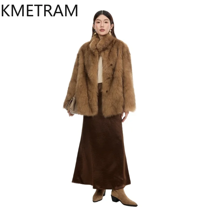 KMETRAM Natural Finnish Fox Belly Fur Jacket Women Luxury Mid-Length Fur Coats 71cm Winter Real Fur Coat Woman Clothes 2026 шуба
KMETRAM Natural Finnish Fox Belly Fur Jacket Women Luxury Mid-Length Fur Coats 71cm Winter Real Fur Coat Woman Clothes 2026 шуба