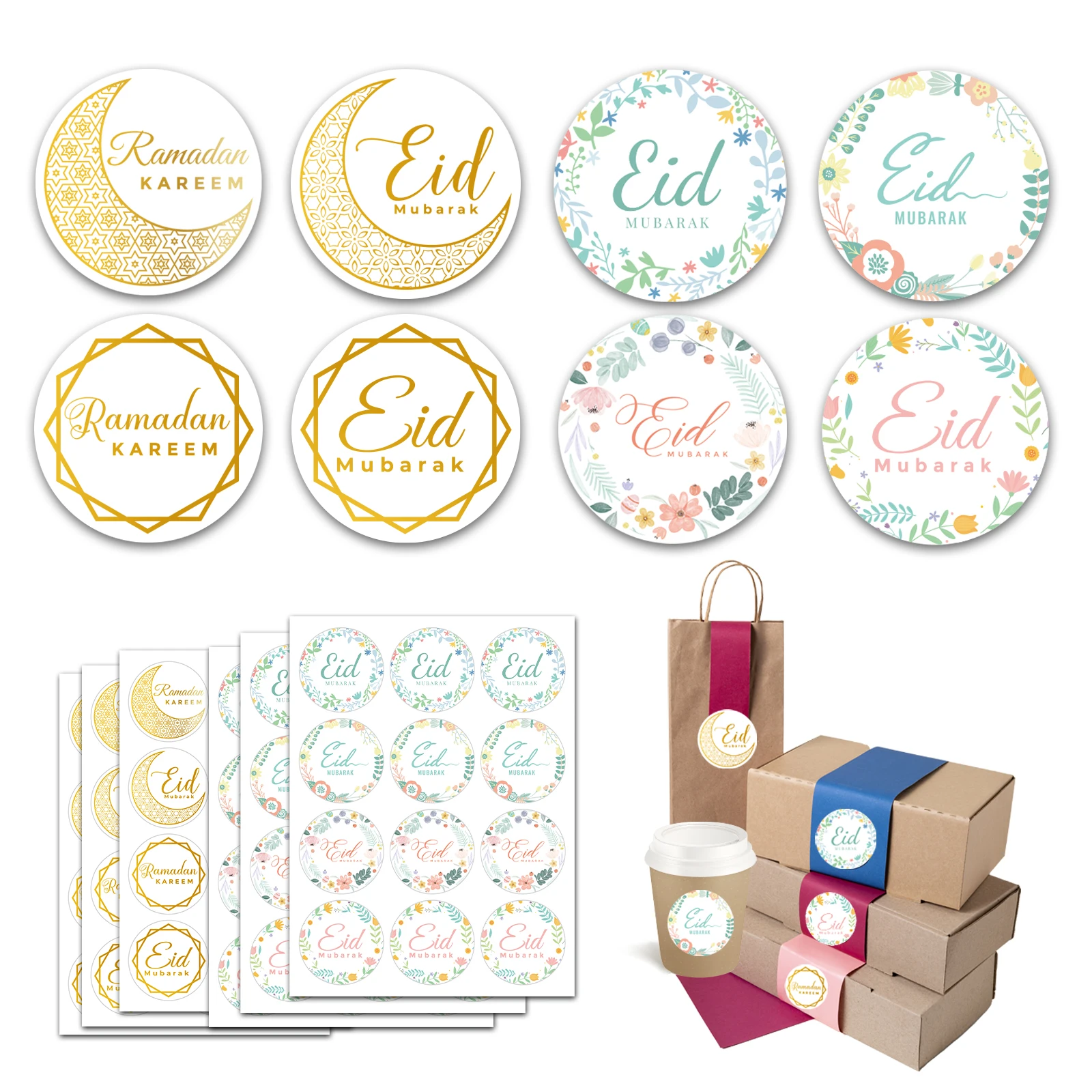 Eid Mubarak Stickers Eid Hot Stamping Gold Flower Greeting Cards Gifts Label Stickers Happy Ramadan Kareem Party Sealing Sticker
Eid Mubarak Stickers Eid Hot Stamping Gold Flower Greeting Cards Gifts Label Stickers Happy Ramadan Kareem Party Sealing Sticker