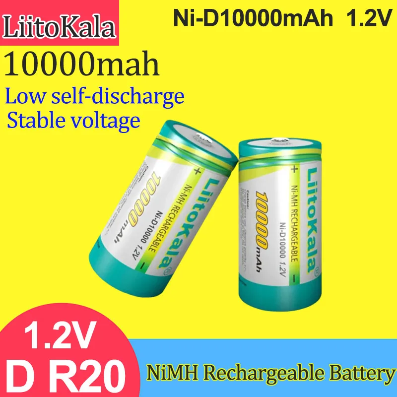 12 шт. LiitoKala Ni-D10000 1,2 В NiMH D-образная аккумуляторная батарея 10000 мАч NiMH высокий ток для аварийного освещения
12 шт. LiitoKala Ni-D10000 1,2 В NiMH D-образная аккумуляторная батарея 10000 мАч NiMH высокий ток для аварийного освещения