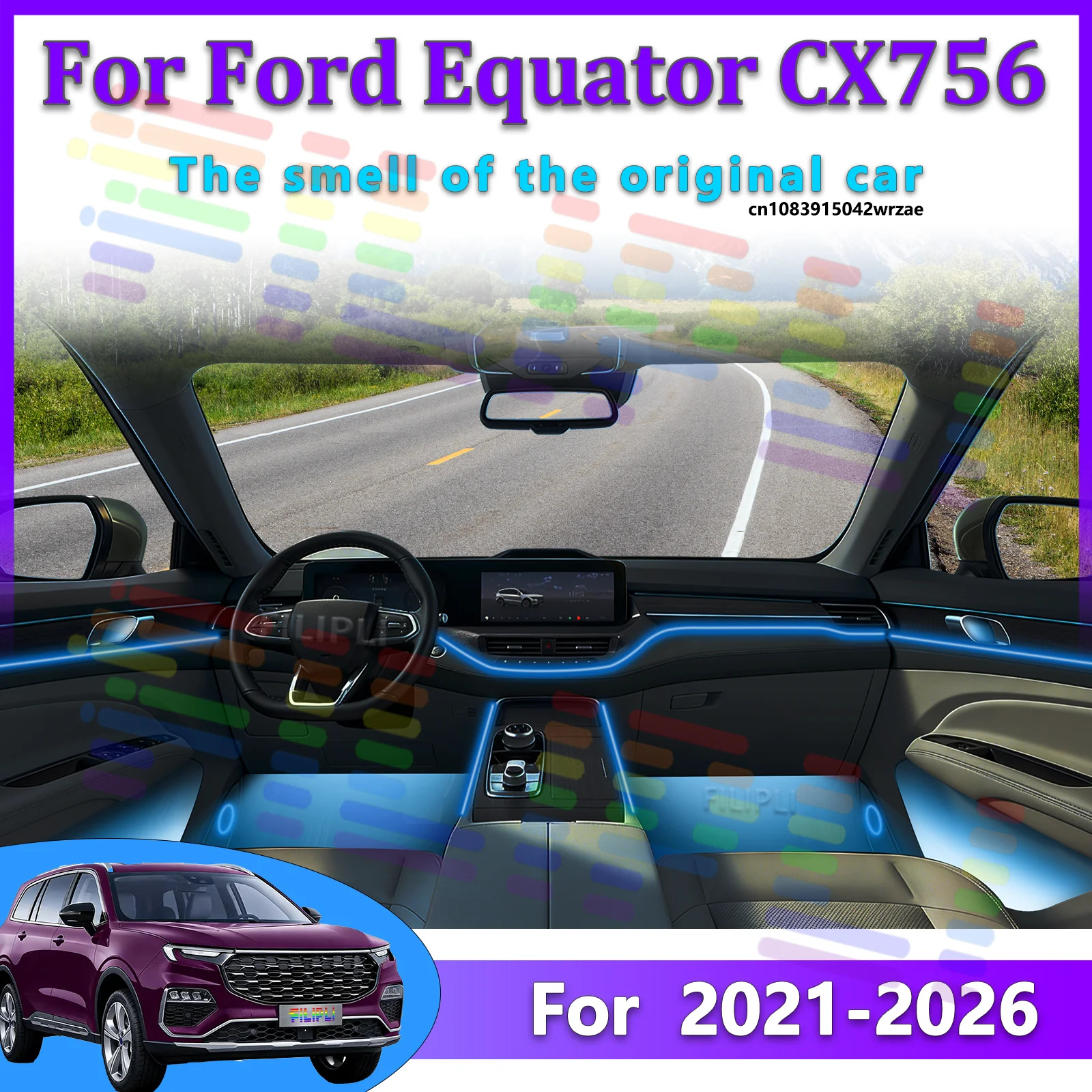 For Ford Equator CX756 2026 Car LED Ambient Lamps Colorful Atmosphere Lights Auto Interior Neon Strip App Control 64 RGB Light
For Ford Equator CX756 2026 Car LED Ambient Lamps Colorful Atmosphere Lights Auto Interior Neon Strip App Control 64 RGB Light