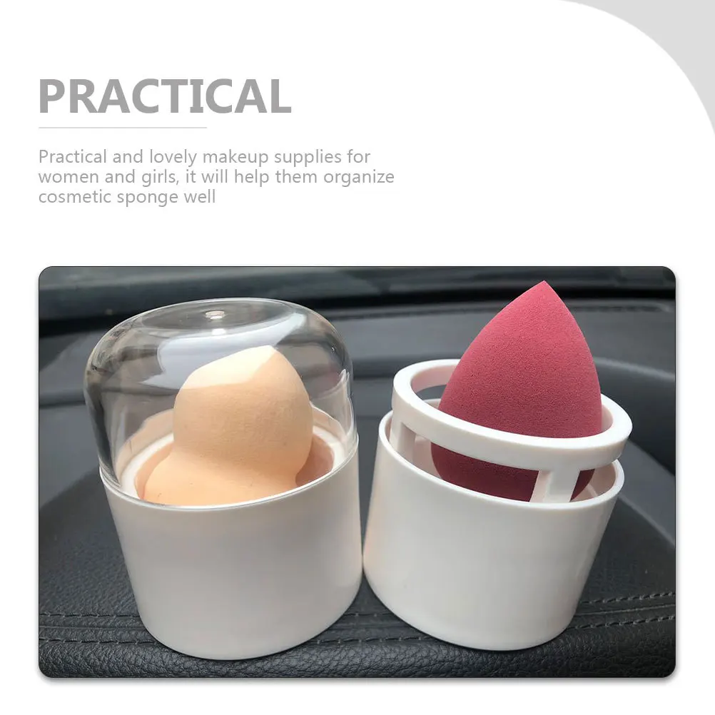 2Pcs Egg Box Makeup Sponge Container with Ventilation Holes Fast-Drying Holder Travel Makeup Accessory
2Pcs Egg Box Makeup Sponge Container with Ventilation Holes Fast-Drying Holder Travel Makeup Accessory