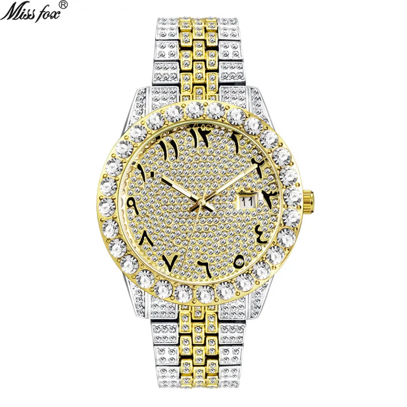 Official brand free shippingPopular Hip Hop Fashion and Fully-Jewelled High-Grade Gold Large Dial Waterproof Quartz WatchMen's W
Official brand free shippingPopular Hip Hop Fashion and Fully-Jewelled High-Grade Gold Large Dial Waterproof Quartz WatchMen's W