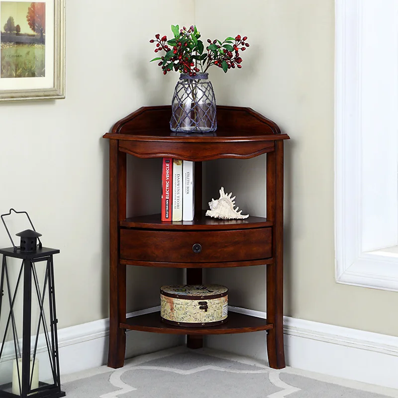 American solid wood triangular shelf, bedroom corner floor-to-ceiling cabinet, living room flower stand
American solid wood triangular shelf, bedroom corner floor-to-ceiling cabinet, living room flower stand