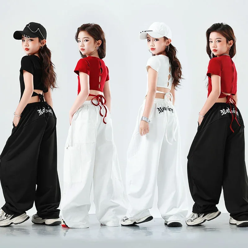 Jazz Outfit Street Dance Costume Kids Girls Kpop Stage Wear Short Sleeve Top Shuffle Pants Urban Dance Pants Streetwear
Jazz Outfit Street Dance Costume Kids Girls Kpop Stage Wear Short Sleeve Top Shuffle Pants Urban Dance Pants Streetwear