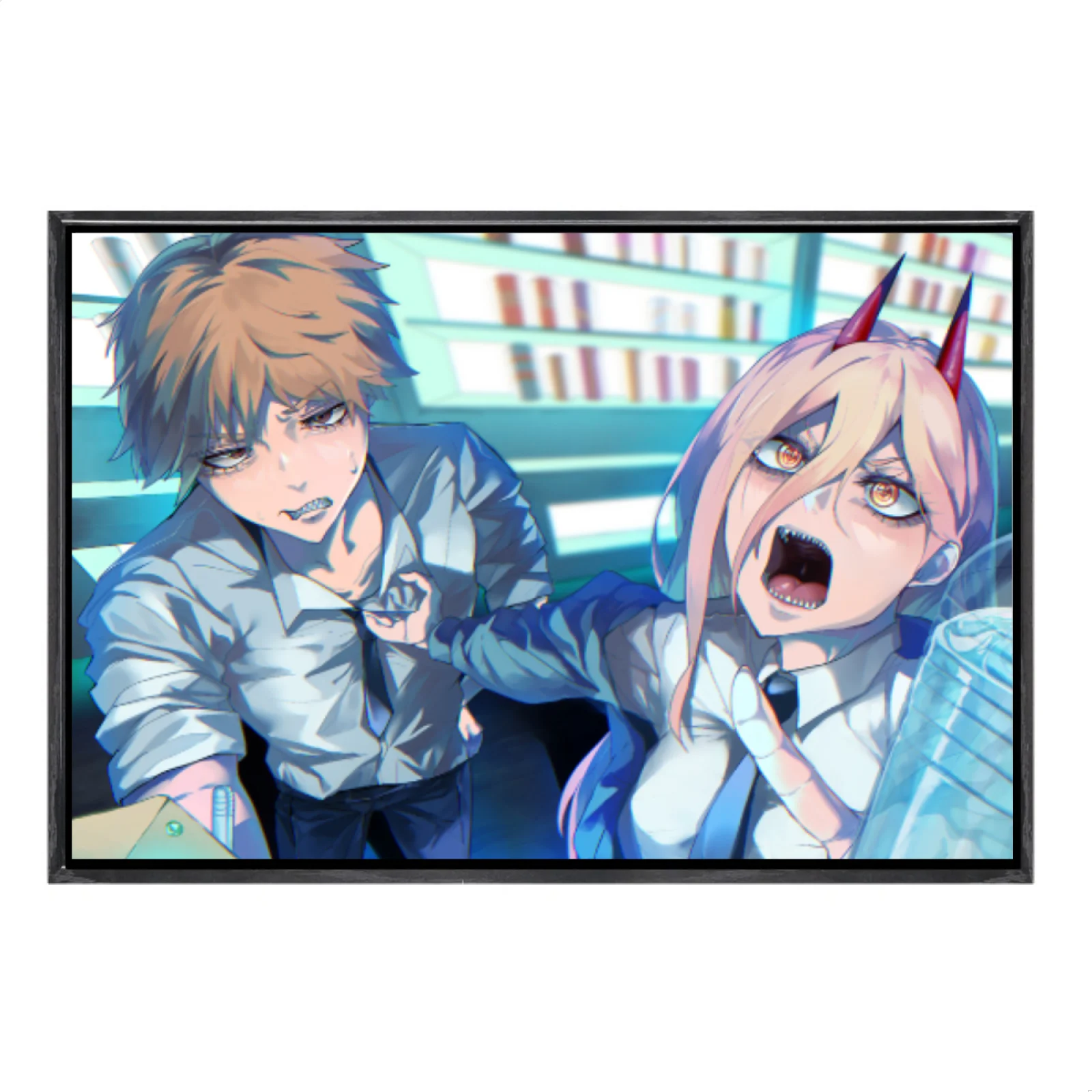 Японский мультиразмерный холст с изображением манги, настенное искусство в двойной рамке, домашний декор с изображением бензопилы для гостиной, спальни
Японский мультиразмерный холст с изображением манги, настенное искусство в двойной рамке, домашний декор с изображением бензопилы для гостиной, спальни