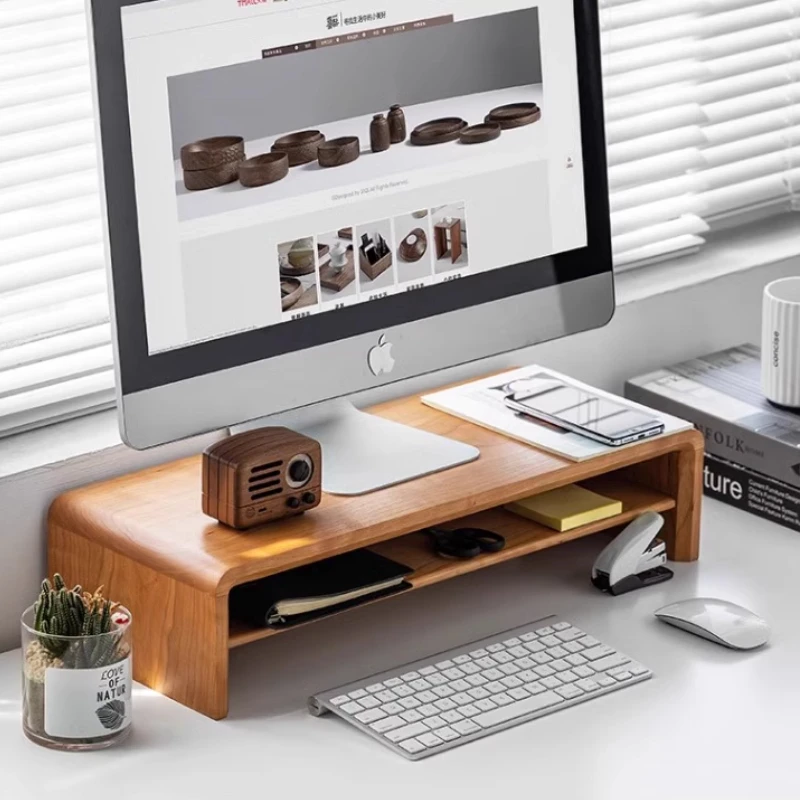 Minimalist Modern Monitor Stand Solid Wood 2 Layers Organizer Multifunctional Computer Base Home Office Desktop Storage Solution
Minimalist Modern Monitor Stand Solid Wood 2 Layers Organizer Multifunctional Computer Base Home Office Desktop Storage Solution