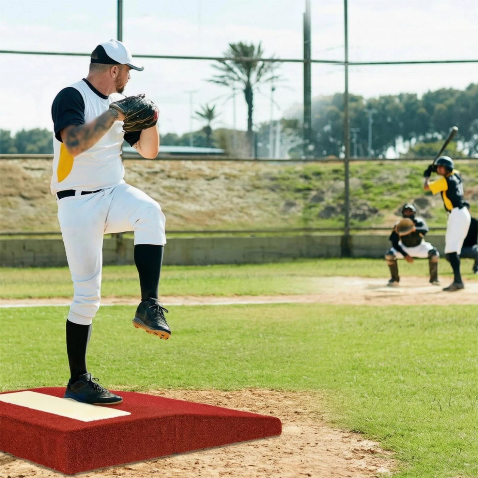 Portable Pitching Mound Textured Baseball Pitching Mound Pad Sports Training Gear Easy to Transport Athletic Equipment Non-Slip
Portable Pitching Mound Textured Baseball Pitching Mound Pad Sports Training Gear Easy to Transport Athletic Equipment Non-Slip