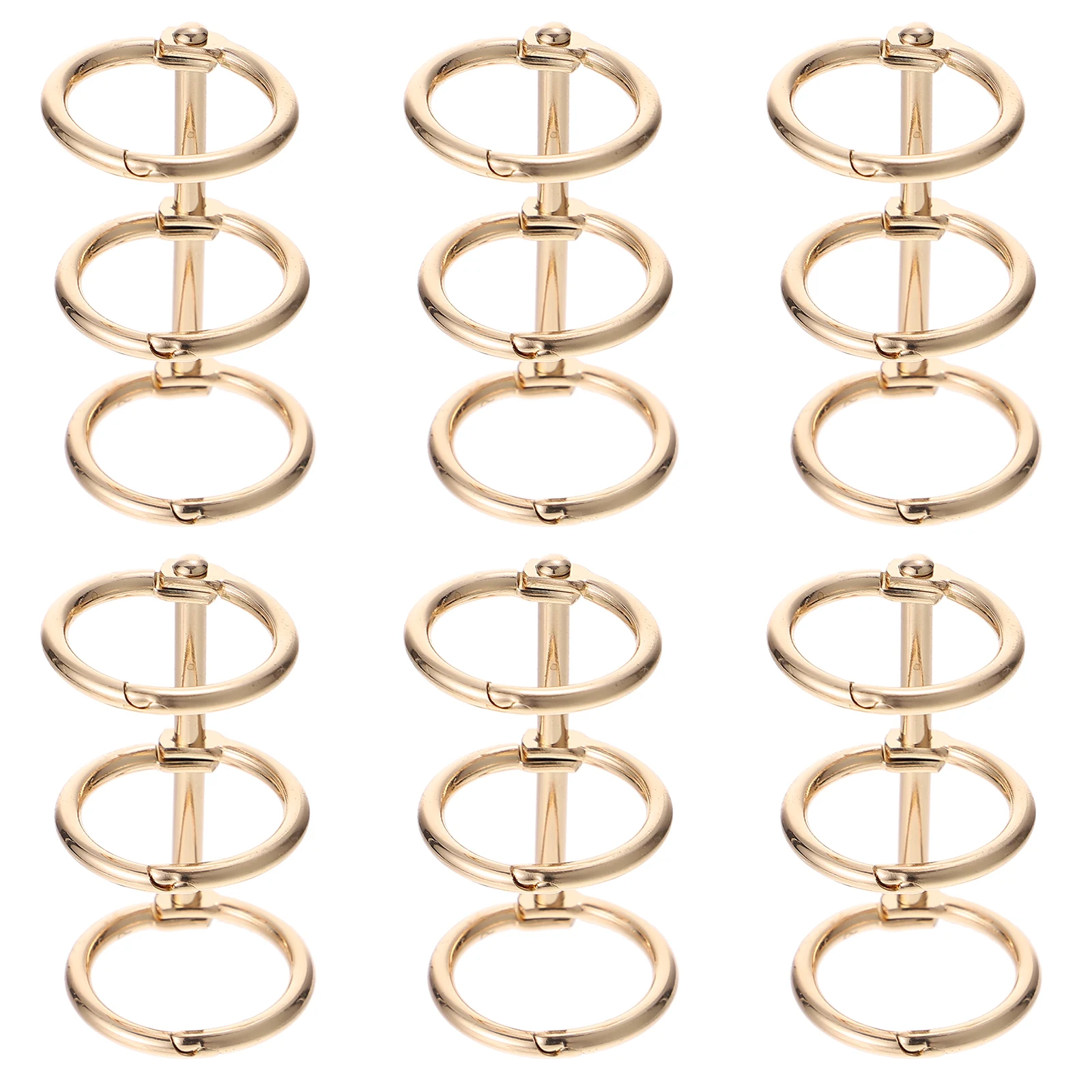 6pcs Golden Metal Binder Rings for Loose Leaf Files Smooth Lightweight Book Clip Notepad Binding Folder Office Supplies
6pcs Golden Metal Binder Rings for Loose Leaf Files Smooth Lightweight Book Clip Notepad Binding Folder Office Supplies