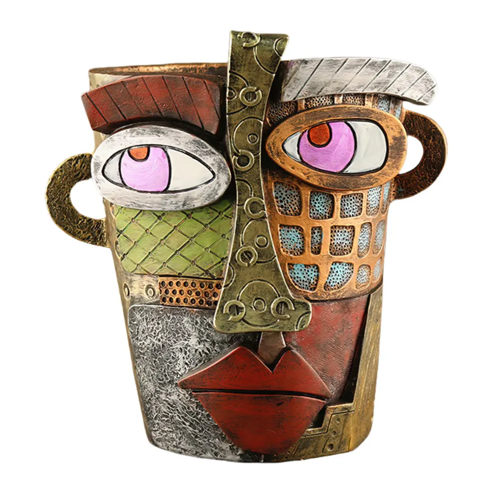 Resin Abstract Face Flower Pot Funny Face Flower Pot Colorful Face Abstract Planter Art Flower Pot for Outdoor Garden Deco
Resin Abstract Face Flower Pot Funny Face Flower Pot Colorful Face Abstract Planter Art Flower Pot for Outdoor Garden Deco
