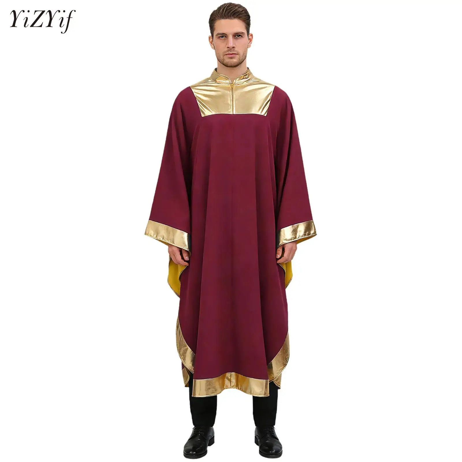 Mens Womens Priest Clergy Cosplay Robe Church Choir Dress Long Sleeve Baptism Vestments Catholic Priest Halloween Carnival Party
Mens Womens Priest Clergy Cosplay Robe Church Choir Dress Long Sleeve Baptism Vestments Catholic Priest Halloween Carnival Party