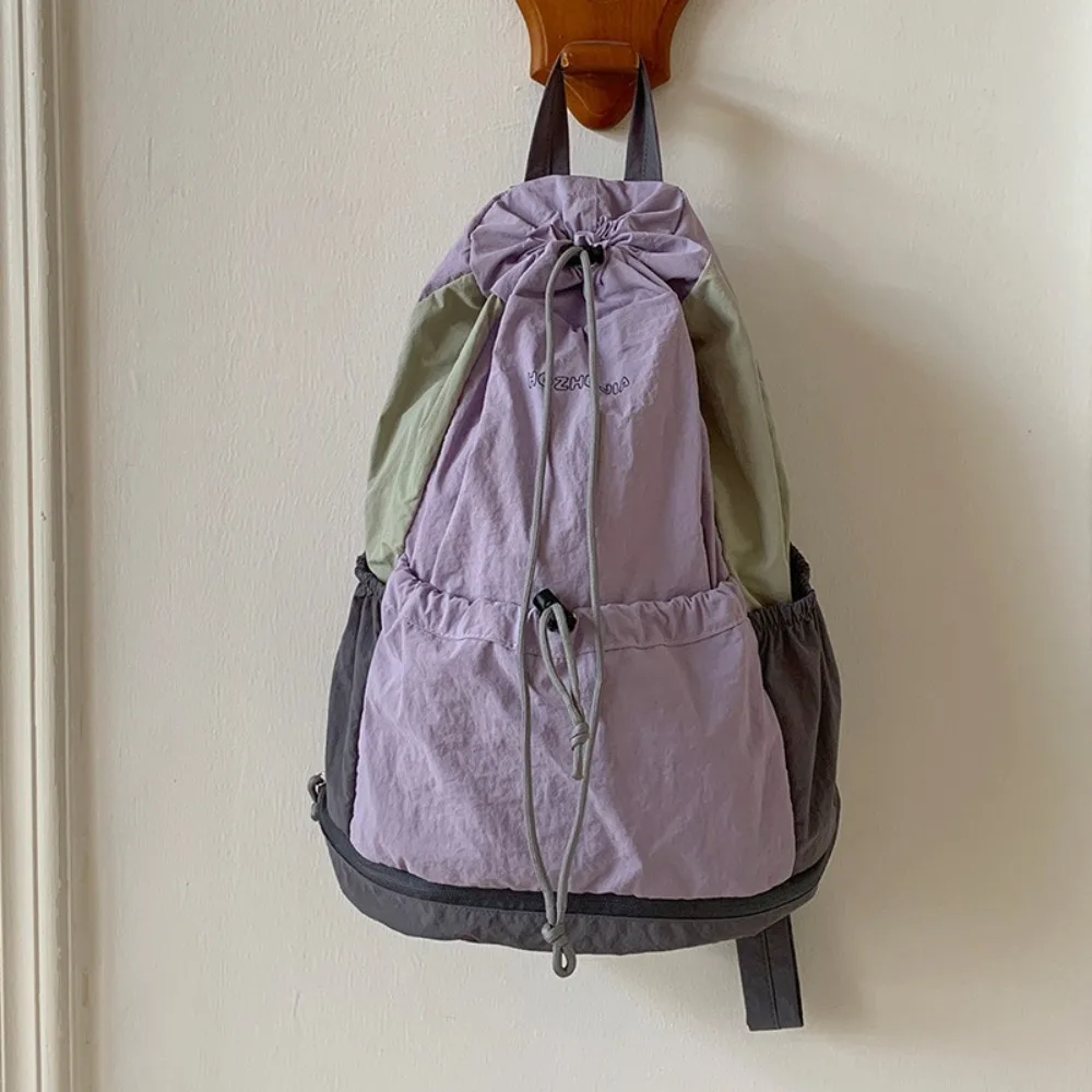 Casual Simple Drawstring Backpack Leisure Large Capacity Nylon Shoulder Bags College Travel Student Schoolbag Unisex
Casual Simple Drawstring Backpack Leisure Large Capacity Nylon Shoulder Bags College Travel Student Schoolbag Unisex
