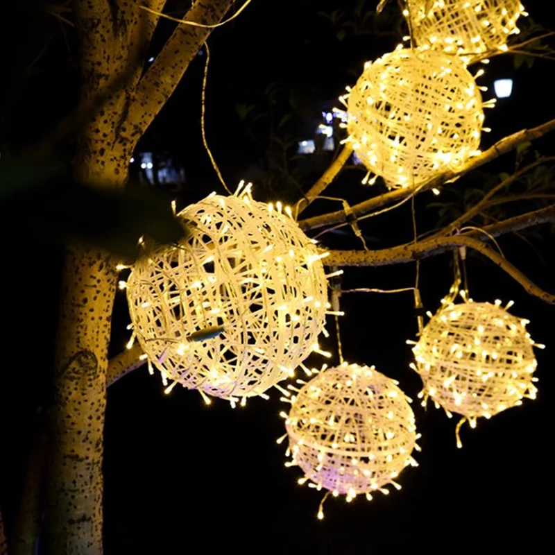 New Year 20CM Hanging Light LED Light Multiple Colors Rattan Ball Fairy Light String Waterproof Garden Holiday Gift
New Year 20CM Hanging Light LED Light Multiple Colors Rattan Ball Fairy Light String Waterproof Garden Holiday Gift